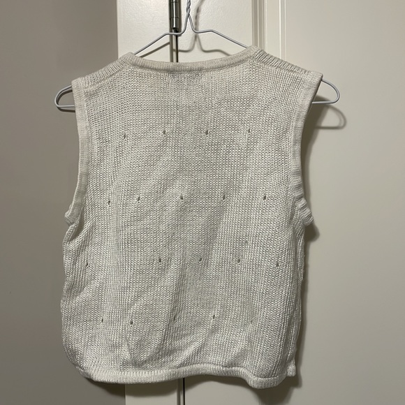 Button front knit sweater vest cardigan - Picture 2 of 2